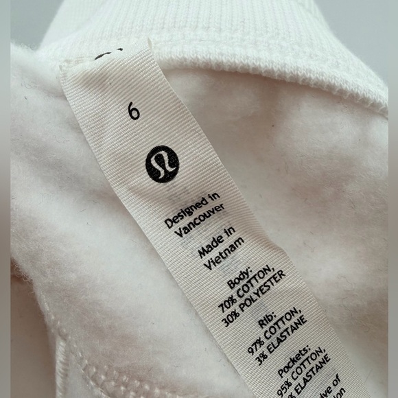 Lululemon Scuba High-Rise Relaxed Jogger White 6 - Picture 3 of 6